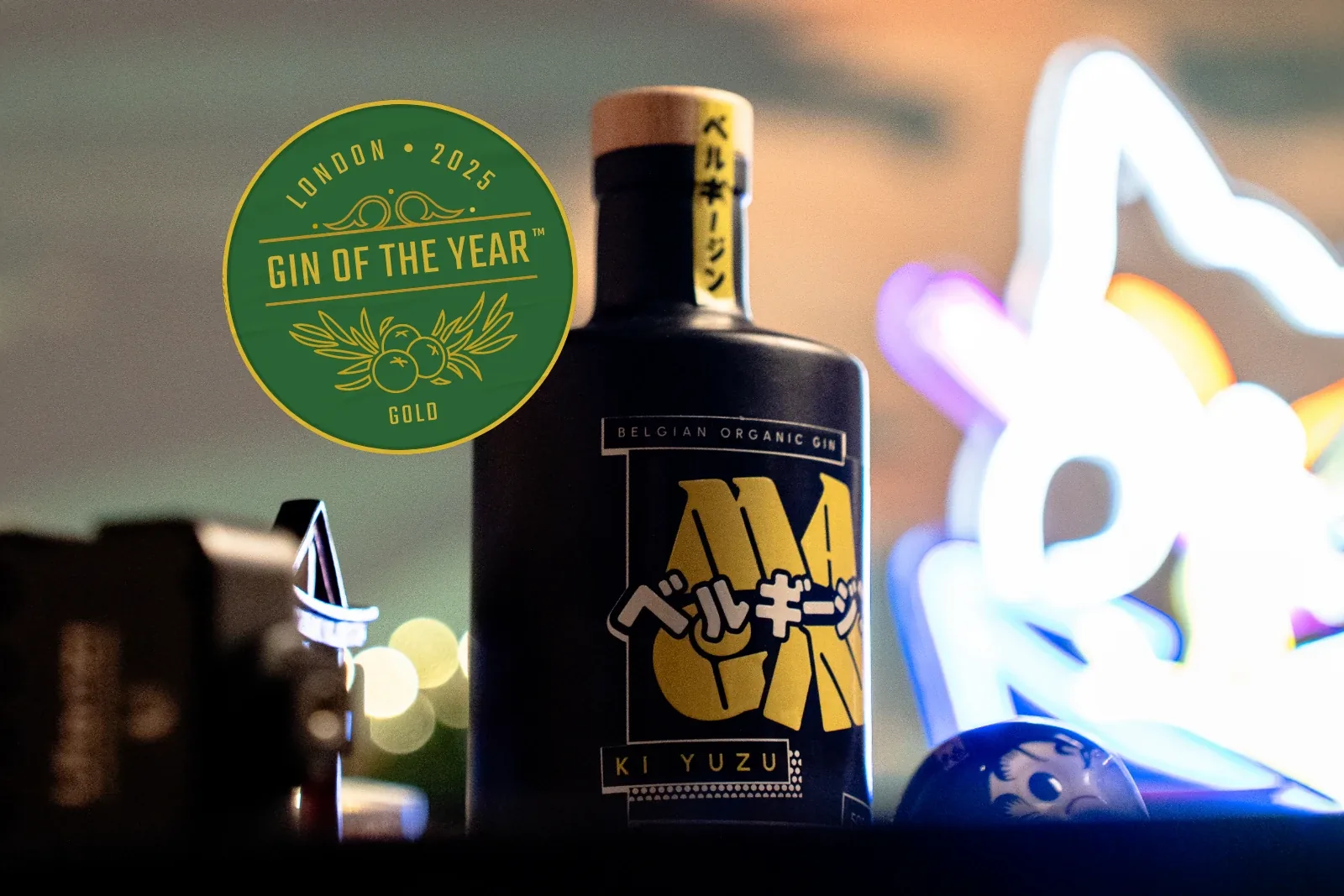 MaGin Ki Yuzu et sa médaille d'or Gin of the Year 2025