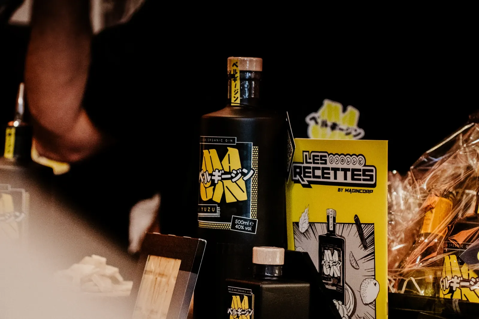 MaGin Ki Yuzu bottle and Les Recettes manga on display at the stand