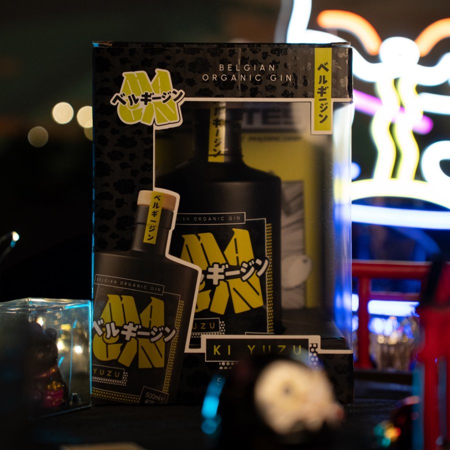 MaGin Ki Yuzu — bouteille sur bar