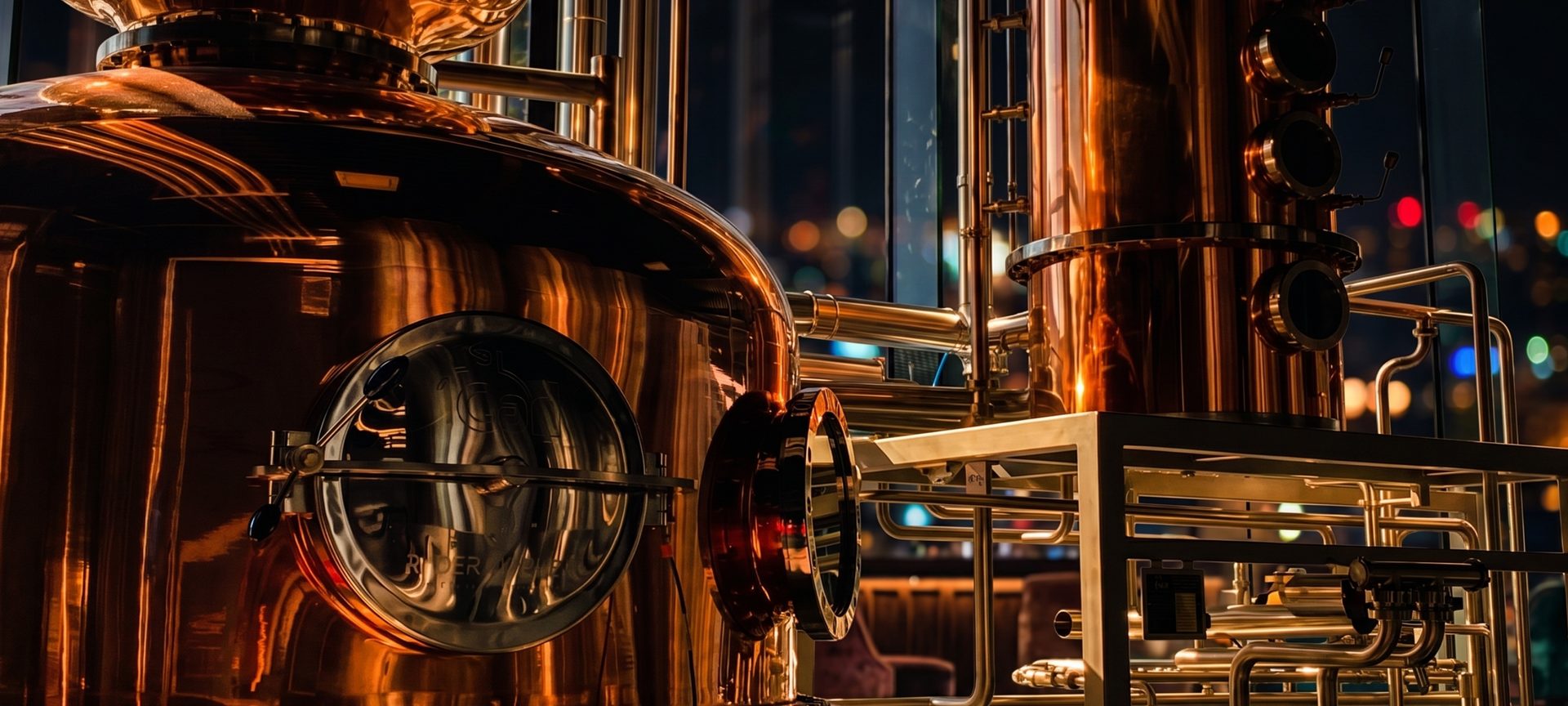 Distillerie MaGin — alambics en cuivre