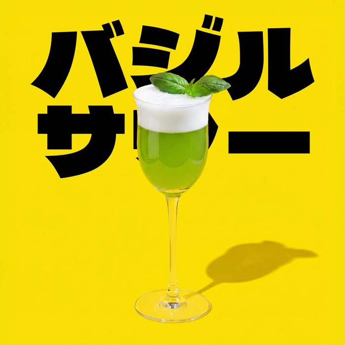 Basil Sour — cocktail MaGin